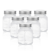 Bocaux de conservation en verre hermétiques à large ouverture de qualité supérieure pour grains de café, feuilles de thé, sucre et aliments secs – Organisation en vrac pour garde-manger