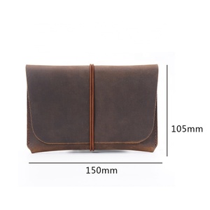 Custom Leather Passport Cover Vintage Card Holder Travel Wallet Boarding First Layer Cowhide Passport Holder - Product Image 3