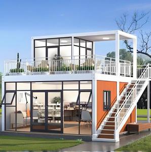 Conteneur à plusieurs niveaux Bâtiments préfabriqués-Logements modulaires équipés d'escaliers à montage rapide - Product Image 1