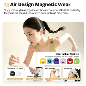 Godox C01 C01 Kit de micrófono Lavalier inalámbrico para iPhone Android 200M Rango de cancelación de ruido 27H batería para fotografía Vlog - Product Image 3