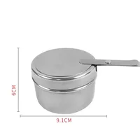 Réchaud de buffet en acier inoxydable avec support de combustible, dispositif d'allumage, pour traiteur, dortoir et extérieur, compatible alcool
