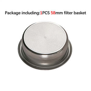 58mm Einlagiger Kaffeefilterkorb Nicht-Druckbeaufschlagter Espresso-Pulverbehälter Kaffeemahlzubehör für Kaffee - Product Image 6