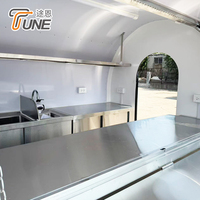 Camión de Comida Totalmente Equipado, Remolque de Catering Móvil, Carrito de Cocina Compacto de un Solo Eje, con Certificación CE, en Venta