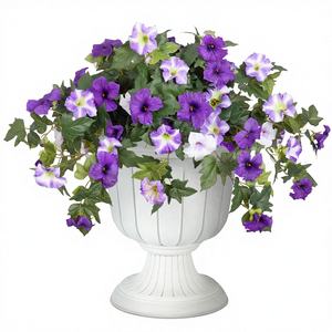 Ammyoo - <span class=keywords><strong>Petunias</strong></span> Artificiales, 2 Piezas, Resistentes a los Rayos UV, No se Decoloran, Resistentes al Agua y a la Intemperie, Realistas, para Interiores y Exteriores, Hogar, Jardín, Balcón - Product Image 1