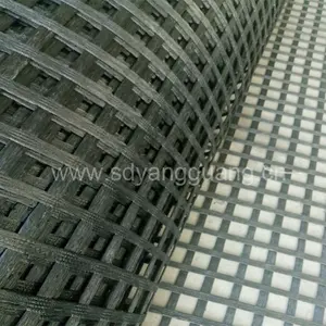 PET geogrid 100KN zemin takviyesi geo izgara mesh