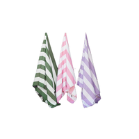 Serviette de plage tropicale toute saison en microfibre épaisse super douce à séchage rapide à rayures imprimées extra large de haute qualité en gros