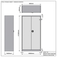 Meubles de bureau assemblés OEM/ODM armoires de classement en acier double porte armoire de rangement de fichiers en métal et fer avec étagères réglables