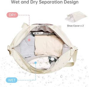 Borsone da viaggio sportivo con porta di ricarica USB borsa da palestra di grande capacità - Product Image 4