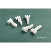 Support moderne en plastique blanc Ugrace pour tringles à rideaux, usage domestique et hôtelier, accessoire de glissière pour rideaux PLA1203