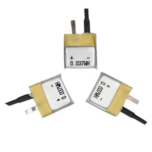 Ultra Thin 2mm Super thickness size lipo <strong>3</strong>,7 V 10mAh rechargeable Li-ion lithium polymer battery very small battery - Product Image 5