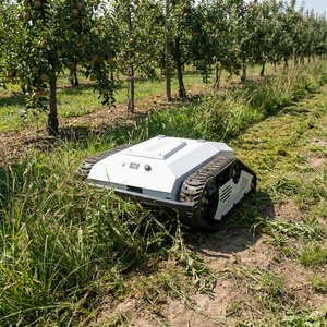 Robot tondeuse industriel <span class=keywords><strong>sans</strong></span> <span class=keywords><strong>fil</strong></span> <span class=keywords><strong>électrique</strong></span> 48V à batterie lithium, télécommandé, avec lame cylindrique et <span class=keywords><strong>pelle</strong></span> à neige, disponible immédiatement - Product Image 4