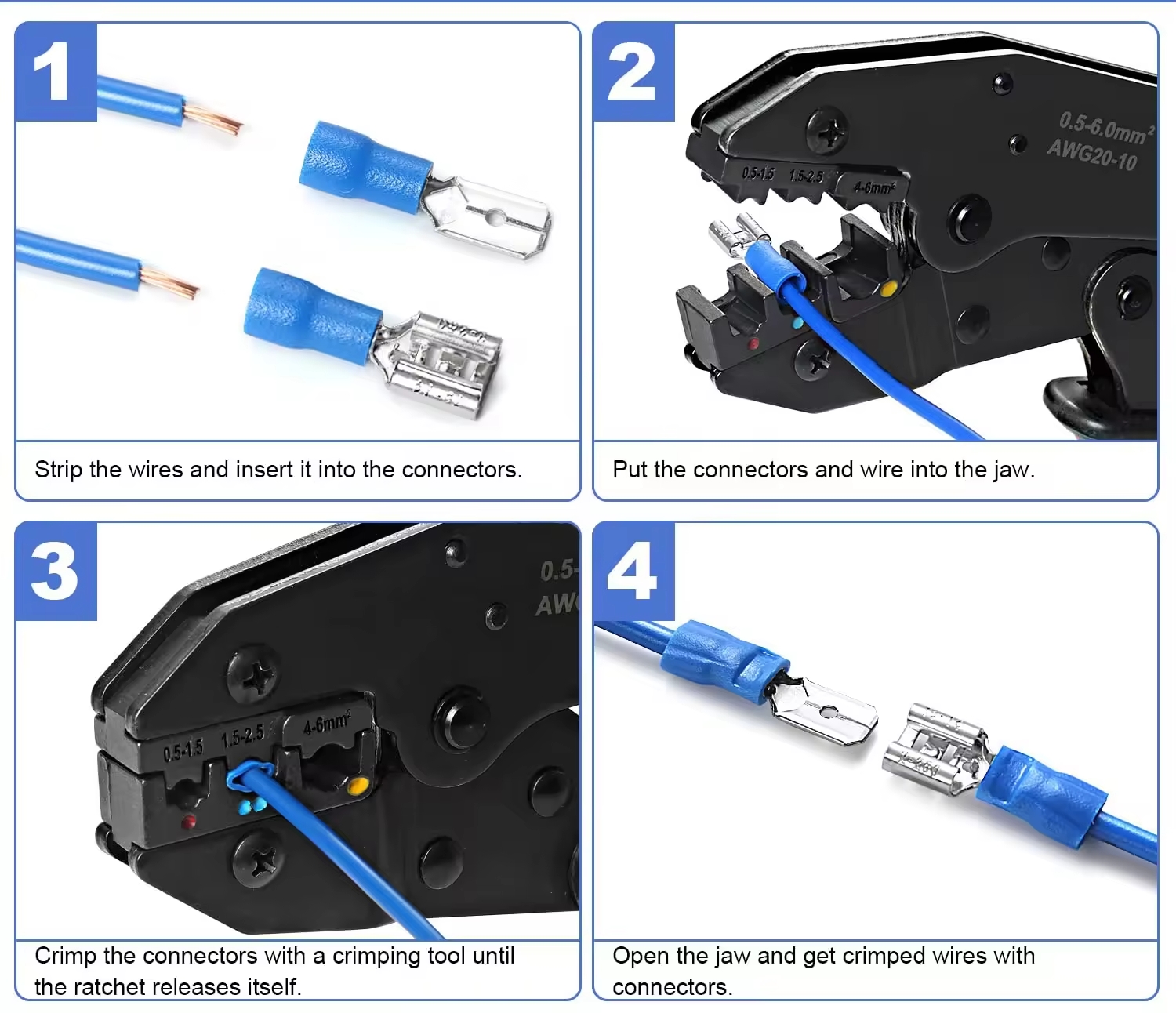 insulated wire terminal fully insulated on reel spool