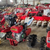 Micro-cultivateurs à chenilles, motoculteur, mini-tracteur à chenilles, tracteur à chenilles, moteur à essence 177F/9HP, double chaîne, rail, pour exploitation agricole