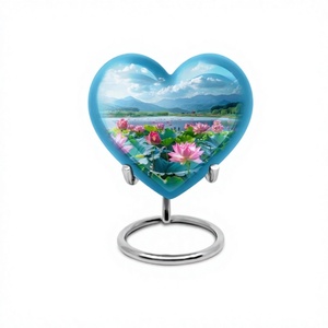 โกศทรงดอกบัวสำหรับเผาเถ้ากระดูกอะลูมิเนียมพร้อมถุงฟรี - Product Image 1