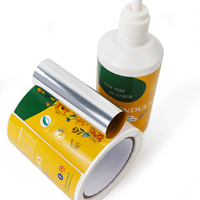 Étiquettes adhésives d'emballage personnalisées pour flacons/bocaux de shampooing, cosmétiques et lotions, avec impression personnalisée, imperméables, brillantes, argentées, en feuille