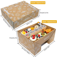 Boîte en Carton de Qualité Alimentaire en Stock pour Chocolats, Fruits, Présentation Traiteur Pliante, Emballage Plateau et Boîte Pique-Nique pour Fêtes