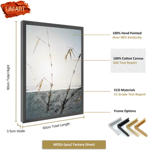 UNIART <span class=keywords><strong>surrealismo</strong></span> pittura a olio di bambù <span class=keywords><strong>arte</strong></span> su tela pura fatta a mano natura morta <span class=keywords><strong>arte</strong></span> pittura personalizzata moderna soggiorno arredamento regalo - Product Image 3