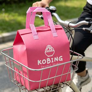 Bolsa de tela no tejida con logotipo personalizado, bolsa térmica para llevar comida, bolsa para entrega de alimentos, café, leche, té, precio al por mayor - Product Image 1