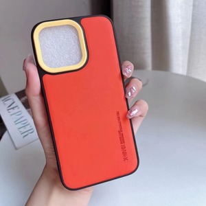 Vente en gros en usine de coques de téléphone portable en cuir pur coloré Accessoires Coque arrière pour iPhone 11 12 16 17 Pro Max - Product Image 3