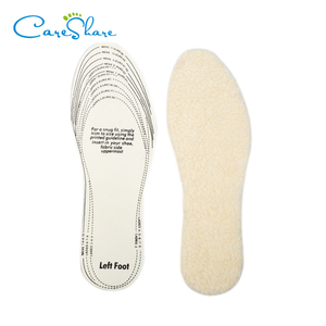Semelles chaudes d'hiver en <span class=keywords><strong>laine</strong></span> pour femmes, 100% <span class=keywords><strong>laine</strong></span>, semelles intérieures de chaussures par insertion, vente en gros - Product Image 2