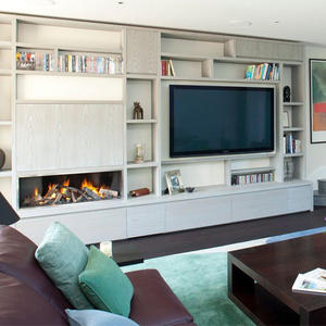 Mueble de TV Flotante de Madera de Lujo para Sala de Estar, de 75 Pulgadas, con Diseño de Chimenea, Fabricado en China - Product Image 6