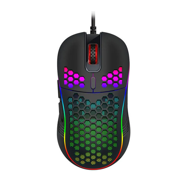 T98 Hollow Honeycomb Design Wireless 2.4G Wireless Charging Mouse RGB Lighting Gaming Mouse Lightweight TYPE-C Port Gaming Mouse