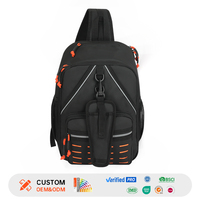 Sac de poitrine, de taille et d'épaule en polyester imperméable pour la pêche, sac à dos tactique de voyage extérieur, sac utilitaire de cyclisme BSCI OEM/ODM