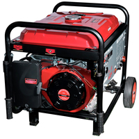 Générateur de soudage à l'arc portable 7500 kW 50 Hz, 7,5 kVA 7,5 kW, 20~300 A réglable, alimenté par moteur à essence