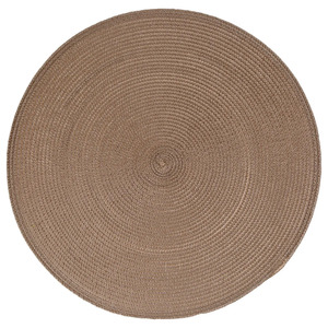 Tovaglietta Rotonda in Polipropilene, Colore Taupe, Diametro [specificare il diametro] 38 cm - Product Image 1