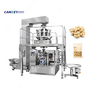 Machine de conditionnement d'arachides de noix d'emballage de Doypack de graine de cajou de cachetage à grande vitesse