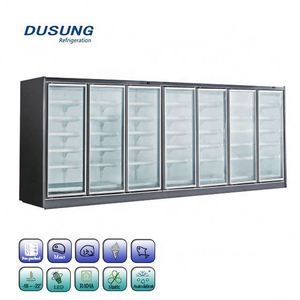 618L de gran capacidad comercial de doble puerta de vidrio de bebidas pantalla refrigerador escaparate <span class=keywords><strong>Vertical</strong></span> refrigerador <span class=keywords><strong>Vertical</strong></span> congelador - Product Image 1