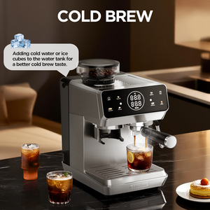 Cafetera Automática Todo en Uno, 20 Bares, con Molinillo Cónico Integrado y Varilla para Espumar Leche, para Uso Doméstico y de Oficina - Product Image 2