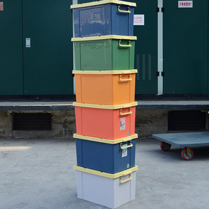 Caja de almacenamiento de plástico grande, organizador de ropa rectangular grueso, contenedor de almacenamiento para el hogar, para organizar juguetes y ropa - Product Image 3