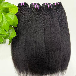 Lots de Cheveux Vierges Kinky Straight Alignés en Gros, Extensions de Cheveux Cambodgiens à Double Trame Faite à la Machine, Toutes Couleurs, Adaptés à la Permanente - Product Image 3