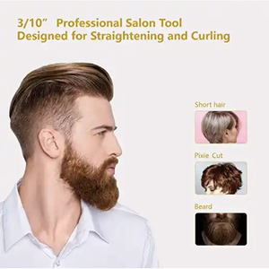 Rizador de Pelo TZ-1088A para Ondas Pequeñas, Rizador de <span class=keywords><strong>Barba</strong></span> para <span class=keywords><strong>Hombre</strong></span>, Plancha de Pelo <span class=keywords><strong>con</strong></span> Termostato de Cerámica 3D - Product Image 2