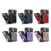 Coques de téléphone portable robustes avec béquille et protection d'objectif pour iPhone 18 17 16 15 14 13 Pro Max 11 Plus Samsung Xiaomi