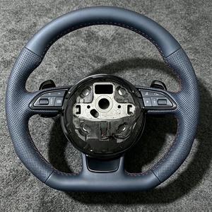Volant de voiture en cuir au design sportif personnalisé, pièces automobiles de haute qualité pour <span class=keywords><strong>Audi</strong></span> A3 A4 A5 A6L A8 Q5 Q7 S6 <span class=keywords><strong>TT</strong></span> B8 B9, vente chaude - Product Image 6