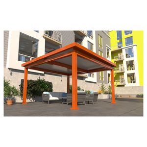 Pergola électrique <span class=keywords><strong>en</strong></span> aluminium avec cadre <span class=keywords><strong>en</strong></span> métal et revêtement <span class=keywords><strong>en</strong></span> poudre pour balcon et <span class=keywords><strong>jardin</strong></span>, utilisation <span class=keywords><strong>en</strong></span> extérieur - Product Image 1