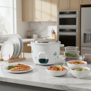 Autocuiseur de riz automatique 500W 1,5L à revêtement antiadhésif, cuisson rapide pour la cuisine, contrôle mécanique du minuterie, précision optimale, directement de l'usine - Product Image 3