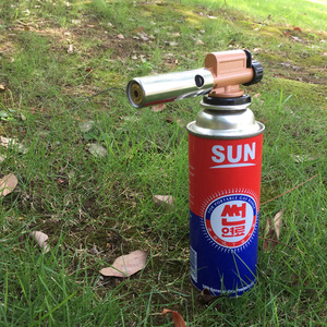 Sun M60 Portable Gas Torch Welding Gun For <b>Camping</b> Barbecue Ignition Windproof Stainless Steel Copper Aluminum Alloy - Product Image 1