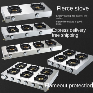 Estufa de cocina de restaurante chino de alta eficiencia 4/6/8 quemadores quemador de acero inoxidable estufas de Gas - Product Image 4