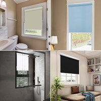Persianas opacas con aislamiento térmico de fácil instalación, persianas enrollables opacas inalámbricas para ventanas, persianas de oscurecimiento de habitaciones