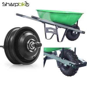 Brouette électrique de 14,5 pouces avec moteur à moyeu à engrenages, couple élevé de 120 Nm, moteur de brouette - Product Image 1