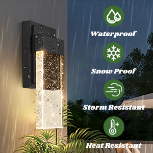 Lámpara de Pared Moderna para <span class=keywords><strong>Exteriores</strong></span>, Luces de Pared para Jardín, LED Negro, Impermeable, Luces de Pared <span class=keywords><strong>Exteriores</strong></span> para el Hogar, Blanco - Product Image 6