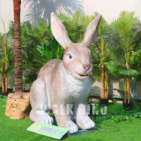 Realistisches Wildtier-Hase Silikon-Gummi-Kaninchen Animationsmodell für Innen-/Außenbereich Einkaufszentren Kindertagesstätten Schulen