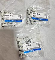 Lot de 54 raccords en T mâles à connexion rapide KQ2T06-U02 6 mm