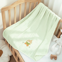 Serviette de bain rayée pour bébé avec applique brodée, douce pour la peau, couverture de bain pour enfants, équipement de natation, commandes en gros