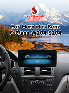 Autoradio GPS 4G Wifi LELV Qualcomm 680 Ntg 4.5 avec CarPlay sans fil et lecteur multimédia pour <span class=keywords><strong>Mercedes</strong></span> Benz <span class=keywords><strong>Classe</strong></span> <span class=keywords><strong>C</strong></span> W204 2011-2014 - Product Image 1