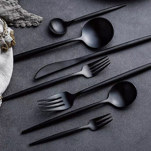 מזון כיתה צבעונית נירוסטה flatware סיים סט סכו "ם סט סכו" ם - Product Image 5