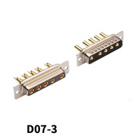 Conector d-sub para soldadura, 7W2, 3W3, 5W5, corriente más grande, 30A, 40A, 50A, conector macho y hembra vertical/Derecha